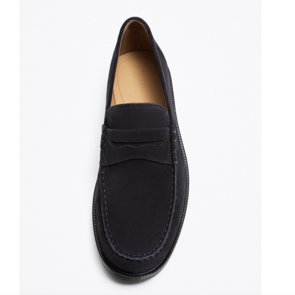 ❌️SOLD❌️ZARA SUEDE PENNY LOAFERS SIZE 10 - Picture 3 of 11